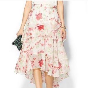 Piperlime Flower Midi Skirt
